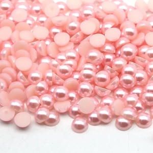 Mix Color High Quality Abs Material Pearl Flatback Half Pearl <strong>Beads</strong> for DIY Craft Decoration - Product Image 4