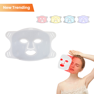 Ideatherapy หน้ากากซิลิโคน LED 4สีแบบพกพาการบำบัดด้วยแสงสีแดง5W 410 590 630 850nm โฟตอนมาสก์อินฟราเรดบำบัด - Product Image 1