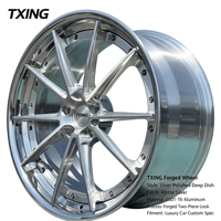 Nouvelles jantes de course en alliage d'aluminium forgé de haute qualité de 19 à 22 pouces, 2 pièces, finition brossée, PCD personnalisé 5x112, 10 ans, ET 40 mm, 25 mm