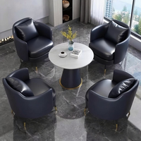 Tavolo da Pranzo Moderno Minimalista in Pietra Sinterizzata Premium con Gambe in Metallo, Arredamento Ecologico per Casa e Caffetteria