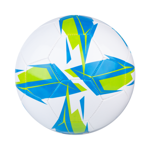CJ Sports Durable 350-370g Balón de fútbol PU Cuero PVC Azul Amarillo Todas las edades Máquina de entrenamiento de recreación Cosido Logotipo de impresión personalizado - Product Image 1