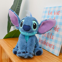 Boneka Stitch Lucu 40CM, Super Lembut, Hadiah Ulang Tahun, Hadiah Liburan, Hadiah Pasangan, Mainan Mesin Cakar, Mainan Penghibur, Gantungan Kunci