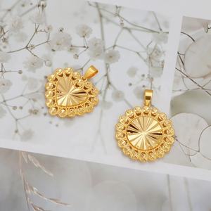 จี้สร้อยคอรูปหัวใจชุบทองคำ 24K รุ่น JXX JDZ-89 + เครื่องประดับทางศาสนาชุบทองเหลือง 24K - Product Image 2