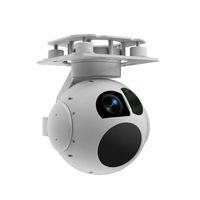 Caméra thermique HD 2 axes 3 lumières 640x512 pixels avec nacelle stabilisée pour inspection de drones, vision nocturne, sécurité, recherche et sauvetage