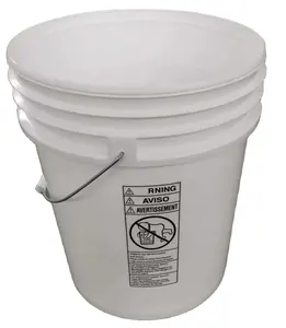 Bucket Gallon 20 Liter 5 Gallon Buckets Food Grade Plastic Paint Bucket With Metal Handles