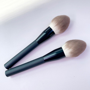 Brocha para polvos sueltos de tendencia, brochas de abanico redondas individuales para cosméticos faciales extra grandes, venta al por mayor, la brocha de maquillaje <span class=keywords><strong>más</strong></span> vendida - Product Image 3