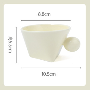 Tazas de café con leche de viaje de cerámica creativas al por mayor de alta calidad, regalo promocional personalizado, tazas de grado superior, taza de pareja de estilo <span class=keywords><strong>INS</strong></span> - Product Image 5