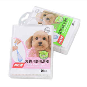 Coton-tige rempli de liquide pour animaux de compagnie pour le décapant sale de nettoyant de bourgeon d'oreille - Product Image 2