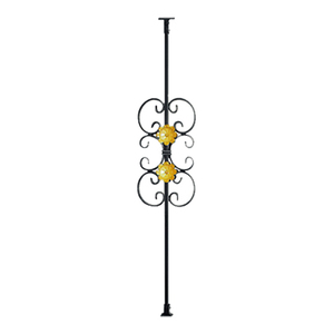 Rambarde — escalier personnalisé en fer forgé pour escaliers, balustrade de luxe en <span class=keywords><strong>métal</strong></span>, en <span class=keywords><strong>bois</strong></span> - Product Image 4