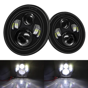 Phares de moto à LED 6 LED, faisceau haut/bas, projecteur LED rond de 7 pouces, conversion de faisceau, phare de moto LED - Product Image 6