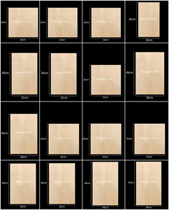 <span class=keywords><strong>Fogli</strong></span> di <span class=keywords><strong>Compensato</strong></span> di Betulla, Noce e Tiglio su Misura, Spessore 1/8 (3mm), 400x400, per Taglio Laser - Product Image 4