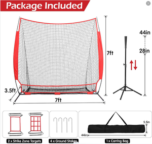 Cao qualityportable bóng mềm batting bày bảo vệ đánh đào tạo thực hành bóng chày Net bóng mềm Net - Product Image 2