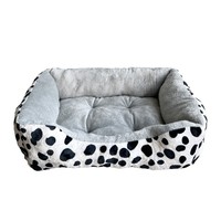 Canapé paresseux pour chien et chat en flanelle, coussin épais uni, quatre saisons, universel, fourrure, nid chaud d'hiver pour enfants