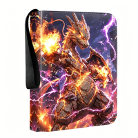 Classeur de cartes à collectionner à 4 pochettes, direct usine, album en cuir PU pour 400 cartes, pour cartes de baseball, football, TCG, fournitures pour magasins de cartes