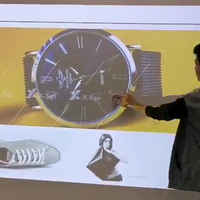 惊人的魔术画墙投影多人互动触摸桌互动游戏儿童互动投影