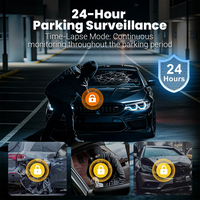 Cámara para Auto con Mejores Reseñas, Cámara para Tablero con Sensor G, Cámara de Triple Lente con Cámaras Delantera, Trasera y de Cabina, Grabación en Full HD 1080P