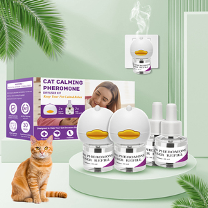 48Ml Kat Kalmerende Plug In Feromoon Diffuser Starterkit Helpt Bij Het Verminderen Van Veel Voorkomende Tekenen Van Stress Bij Katten En Kittens Voor Multi-Cat - Product Image 2