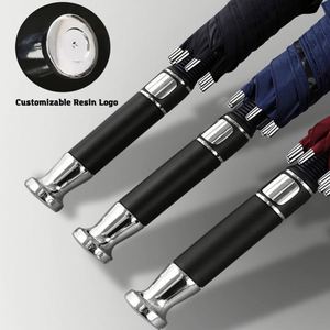 Parapluies de golf droits YS personnalisés avec logo, surdimensionnés, promotionnels, portables, avec revêtement UV, coupe-vent automatique, imperméables pour la pluie - Product Image 2