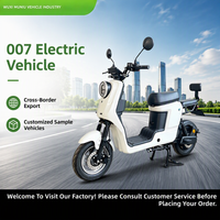 Moped électrique pour adultes 600W, batterie au lithium 48V 60V 20Ah, 50 km/h, scooter électrique de ville, E-Moped