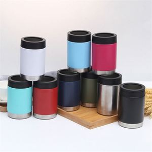 Support de canette de bière isotherme en acier inoxydable de 12 oz, personnalisable avec logo par sublimation - Product Image 4