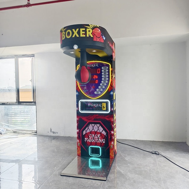 Adults Indoor Arcade Machine Coin-Operated Punch Ball Boxing Crane Joystick Control Metal Cabinet English Interface US Plug for