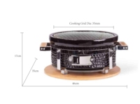 Barbecue portable sans fumée en acier inoxydable Auplex, table de barbecue, hibachi, kebab, barbecue au charbon de bois, grill japonais yakitori, luxe haut de gamme