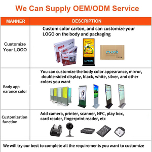 <span class=keywords><strong>Monitor</strong></span> Pubblicitario Digitale con Supporto da Pavimento CH 32 43 49 50 55 Pollici, Display Touch Screen 2K/4K con CMS Basato su Cloud per Negozi al Dettaglio - Product Image 5