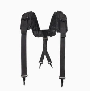 DFY813 Ropa para exteriores: Arnés en Y de nailon para suspensorios, colores verde OD, negro y marrón desierto, para cinturones tácticos de combate - Product Image 1