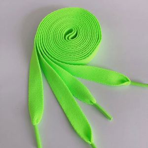 Lacets plats extra larges de 15 mm en coton et polyester imprimés en silicone pour baskets, vente en gros YS Factory - Product Image 3