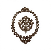 Patch triangulaire personnalisé en toile avec fleurs, broderie à la main, perles Dabka, à coudre sur les vêtements, les chapeaux, les cadeaux, textile Kushang