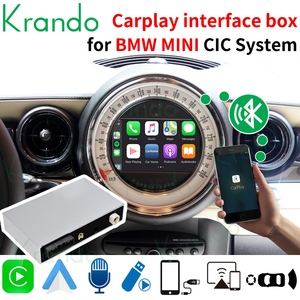 Mise à niveau du boîtier d'interface CarPlay pour BMW <span class=keywords><strong>Mini</strong></span> <span class=keywords><strong>Cooper</strong></span> 2007-2021 CIC NBT EVO Wireless Apple Carplay & Android Auto Adapter Decoder - Product Image 2