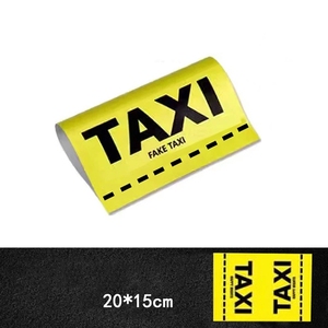 Auto motocicleta Tuning ventana vehículo decoración parabrisas <span class=keywords><strong>lavado</strong></span> etiquetas falso Taxi coche etiqueta adhesiva - Product Image 5