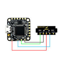HGLRC Super Mini 1.38g WS2812 LED coloré avec buzzer d'alarme actif 5V compatible Cleanflight Betaflight pour pièces de drone FPV
