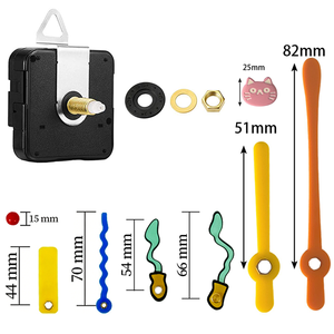 Kit <span class=keywords><strong>d</strong></span>'accessoires pour <span class=keywords><strong>horloge</strong></span> murale DIY, mouvement <span class=keywords><strong>d</strong></span>'<span class=keywords><strong>horloge</strong></span> silencieux à mouvement continu avec <span class=keywords><strong>aiguilles</strong></span> <span class=keywords><strong>d</strong></span>'<span class=keywords><strong>horloge</strong></span> en acrylique haute clarté - Product Image 1