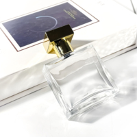Vente en gros de flacons de parfum miniatures rectangulaires de 30 ml, atomiseur de parfum, flacon d'huile d'olive, emballage cosmétique, flacon de parfum vide
