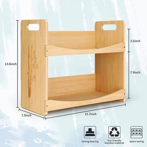 Produits écologiques 2023, étagère à épices en bambou, organisateur d'épices, étagère d'angle pour la cuisine - Product Image 5