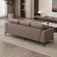 Ensemble de canapés sectionnels modernes en cuir PU YUANCHANG, pieds en acier inoxydable, éponge haute densité, confortables, meubles de salon