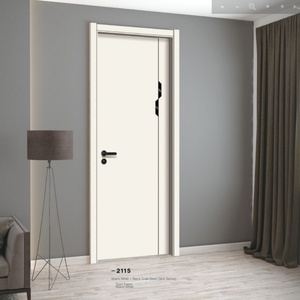 ประตูไม้พลาสติกสำเร็จรูปสำหรับห้องพักในบ้านพักตากอากาศ โครงประตูไม้พลาสติกแบบกลวง - Product Image 6