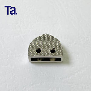 TANAI vente en gros 14mm en alliage de Zinc <span class=keywords><strong>fermeture</strong></span> à glissière bas s'arrête Nickel métal <span class=keywords><strong>fermeture</strong></span> à glissière curseur s'arrête <span class=keywords><strong>fermeture</strong></span> à glissière queue <span class=keywords><strong>Clip</strong></span> avec vis pour <span class=keywords><strong>sac</strong></span> à main - Product Image 5