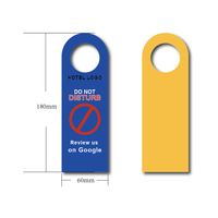 Cetak Kustom NFC 213 Tanda JANG JANGKAN GANGGU Hotel URL Terenkode 78*240mm/180*60mm Kartu Ulasan Google Kamar Hotel