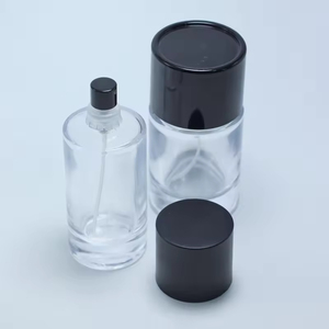 New Design 30ml 50ml 100ml Crimp Perfume <b>Bottle</b> Round Perfume Glass <b>Bottle</b> With Black Cap - Product Image 4