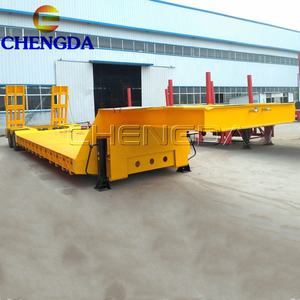 รถบรรทุกกึ่งพ่วงสำหรับขนส่ง50ton 80ton 3แกน10ม.-18ม. 100ton รถบรรทุกชั้นต่ำ - Product Image 6