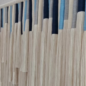 Hot Creative Boho <span class=keywords><strong>Macrame</strong></span> <span class=keywords><strong>en</strong></span> tela <span class=keywords><strong>de</strong></span> algodón natural para habitación <span class=keywords><strong>de</strong></span> Villa Proporcionar panel <span class=keywords><strong>de</strong></span> pared como pared con bola y piso a techo - Product Image 6