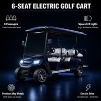 Voiturette de golf Beemotor 2026 à 6 places, nouveau design, 72V, 4 roues, certifiée CE/ISO, à prix abordable