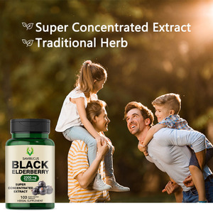 Capsules personnalisées OEM ODM de baies de sureau noires 2000mg produits de santé de soutien immunitaire Supplément de baies de sureau noires Sambucus - Product Image 4