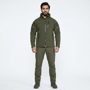 Veste Softshell Homme XL Personnalisée OEM 2026 – Coupe-Vent Col Montant Style Décontracté Hiver Tissu Tricoté - Product Image 1