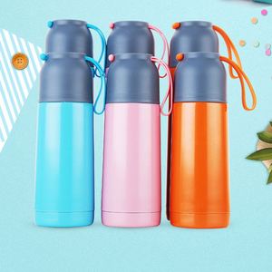 Thermos en acier inoxydable 304, mignon et compact, avec cordon en silicone, pour l'intérieur et l'extérieur - Product Image 3