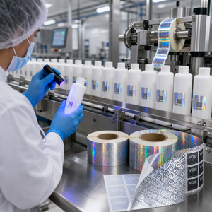 Milieuvriendelijke, op maat gemaakte, recyclebare laserhologram stickerlabels, holografische verpakkingslabels, fabrikant van anti-fraude stickers - Product Image 5