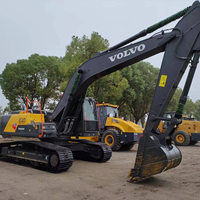 90% nouvelle pelle sur chenilles 24 tonnes d'occasion, machine de construction japonaise Volvo 240 avec un état merveilleux à vendre Volvo240