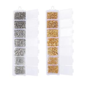 Kit de 770 Piezas para la Creación de Joyas con Anillas Abiertas, Cierres de Langosta, Alfileres de Cabeza y Ganchos para Pendientes - Product Image 4